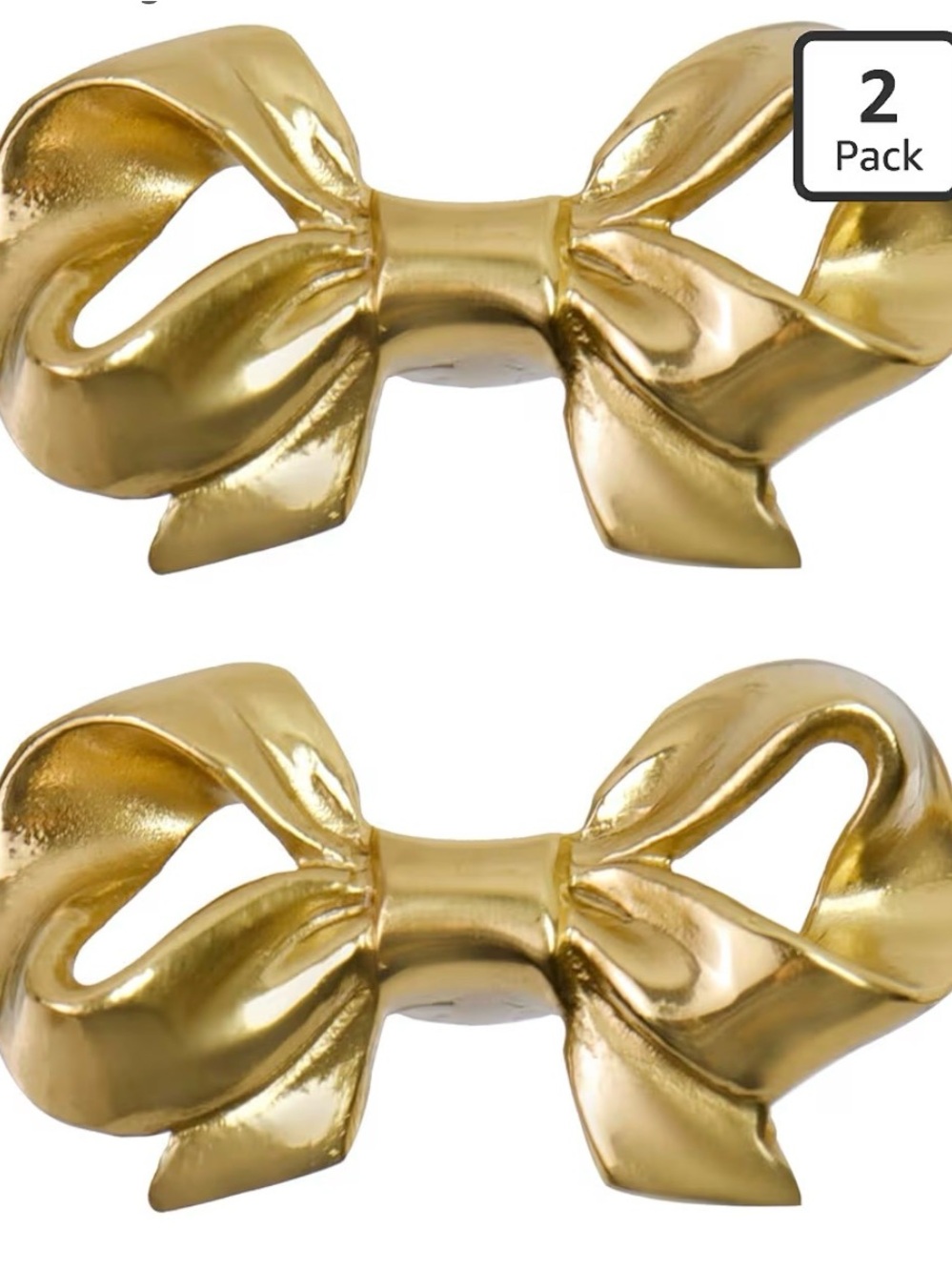 Gold Bow door handles